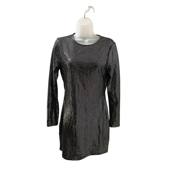 H&M Dresses & Skirts - Divided by H&M Shimmery Backless Long Sleeve Sequin Dress